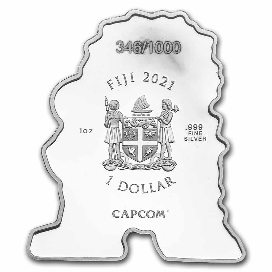 2021年　ストリートファイター銀貨　リュウ銀貨　999 チビシリーズ 2021年 ストリートファイター銀貨 リュウ銀貨 999 チビコインシリーズ